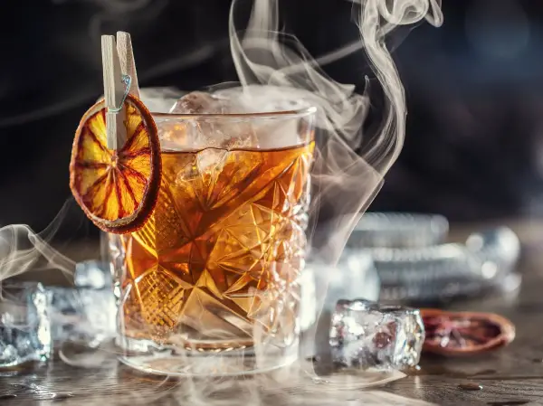 Smoked Old Fashioned Cocktail